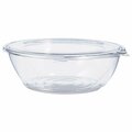 Dart Container DCC 48 oz Tamper-Resistant Evident Bowls with Flat Lid, Clear - 8.9 x 8.9 x 2.8 in. - 100 Count CTR48BF